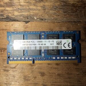 Hynix 4GB 2Rx8 PC3L-12800 SODIMM DDR3L 1600MHz Non-ECC 204-Pin Laptop Memory RAM
